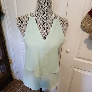 Ladies Large Suzy Shier Mint green blouse